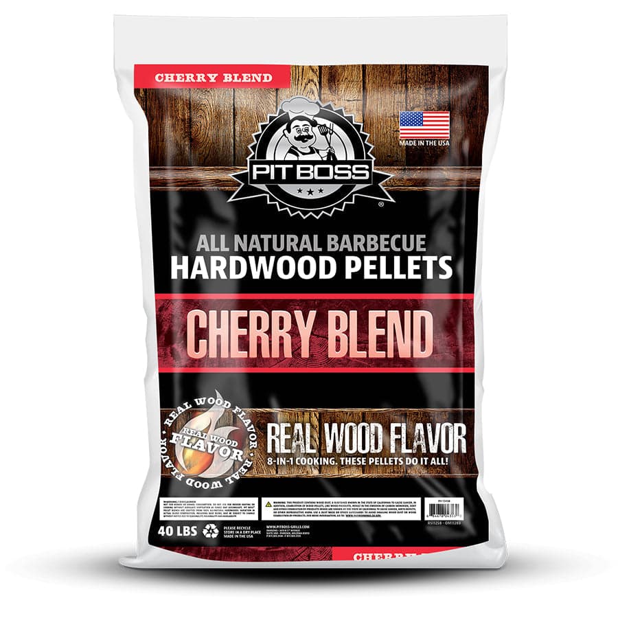 Pit Boss Cherry Blend Hardwood Pellets – 40 lb – Hardwood Pellets