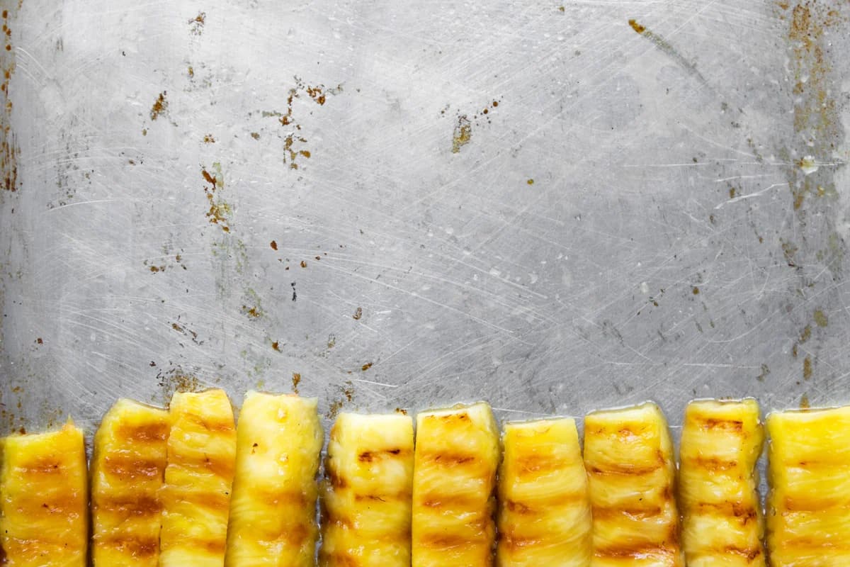 Grilled Pineapple with Brown Sugar & Cinnamon