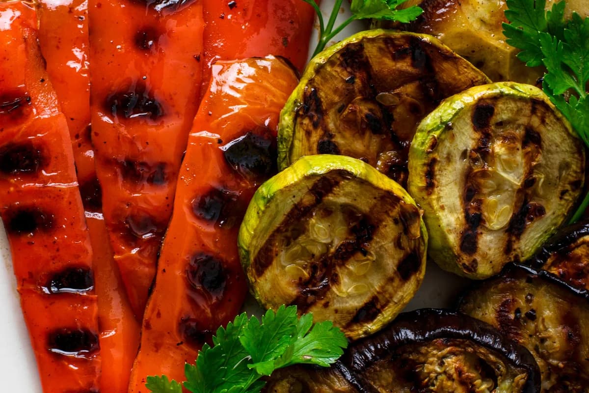Grilled Vegetables - Zucchini, Eggplant & Peppers