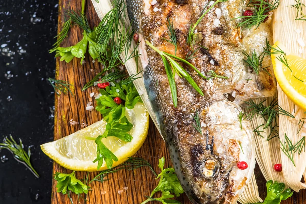 Grilled Fish en Papillote with Fresh Herbs