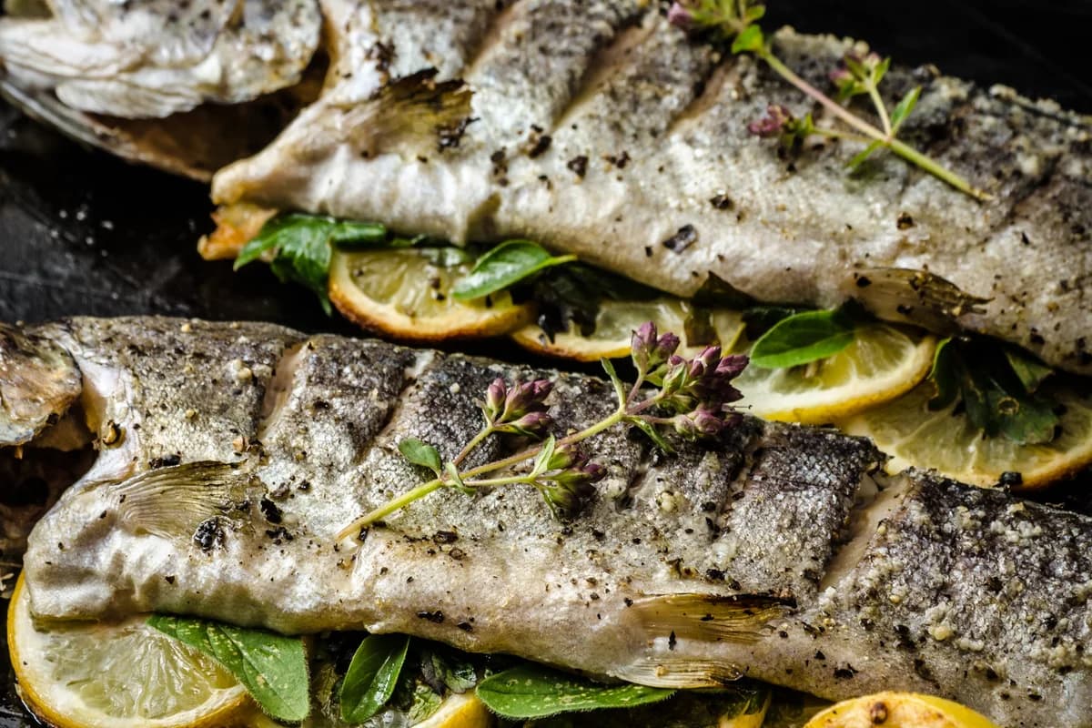 Grilled Trout with Lemon and Herbs