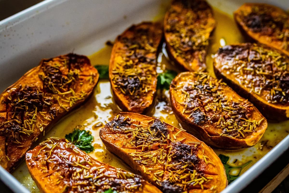 Cazuela de Camote a la Parrilla