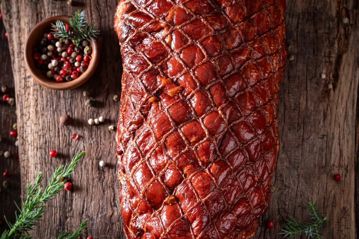 Jamón Espiral Glaseado de Frambuesa