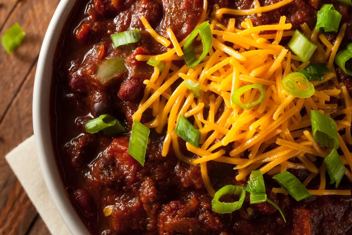 Chili Rojo de Chuck Roast de Texas