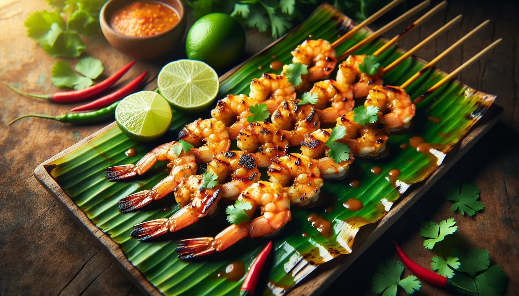 BBQ Coconut Curry Shrimp