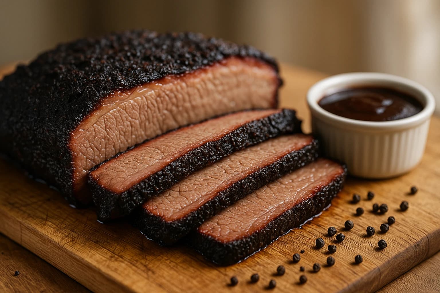 Coffee and Cocoa BBQ Brisket
