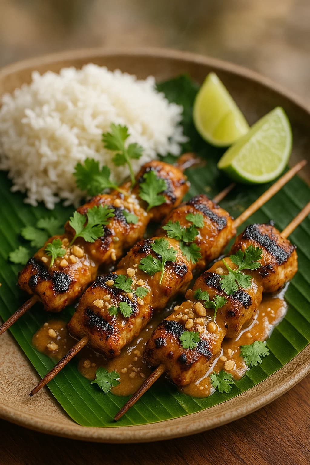 Poulet BBQ sauce satay au beurre d'arachide
