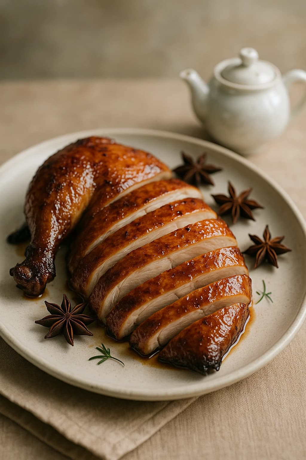 Smoked Chicken with Black Tea