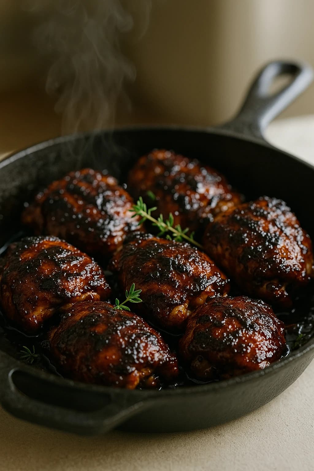 Pollo BBQ con cola
