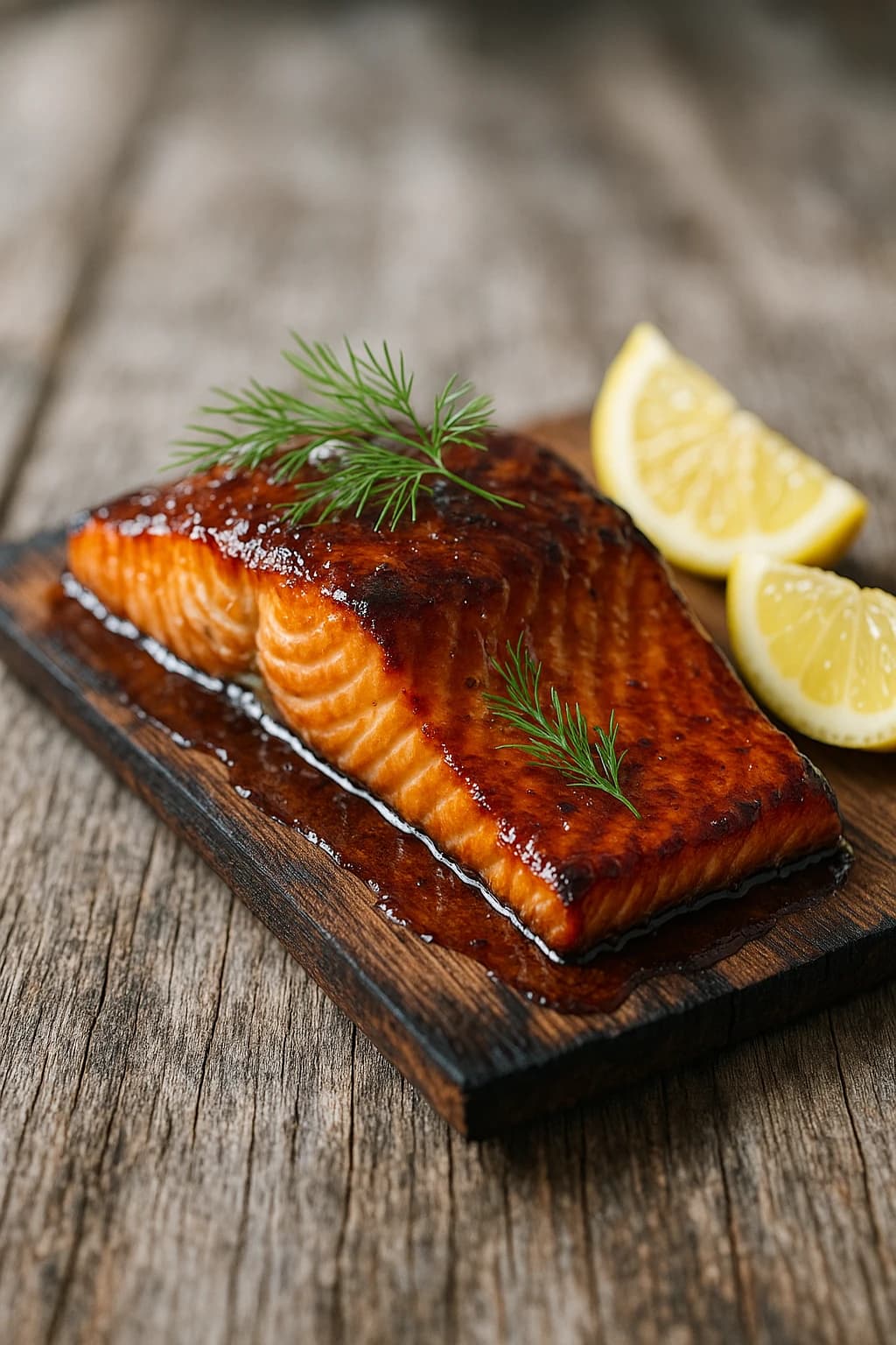 Maple Bourbon BBQ Salmon