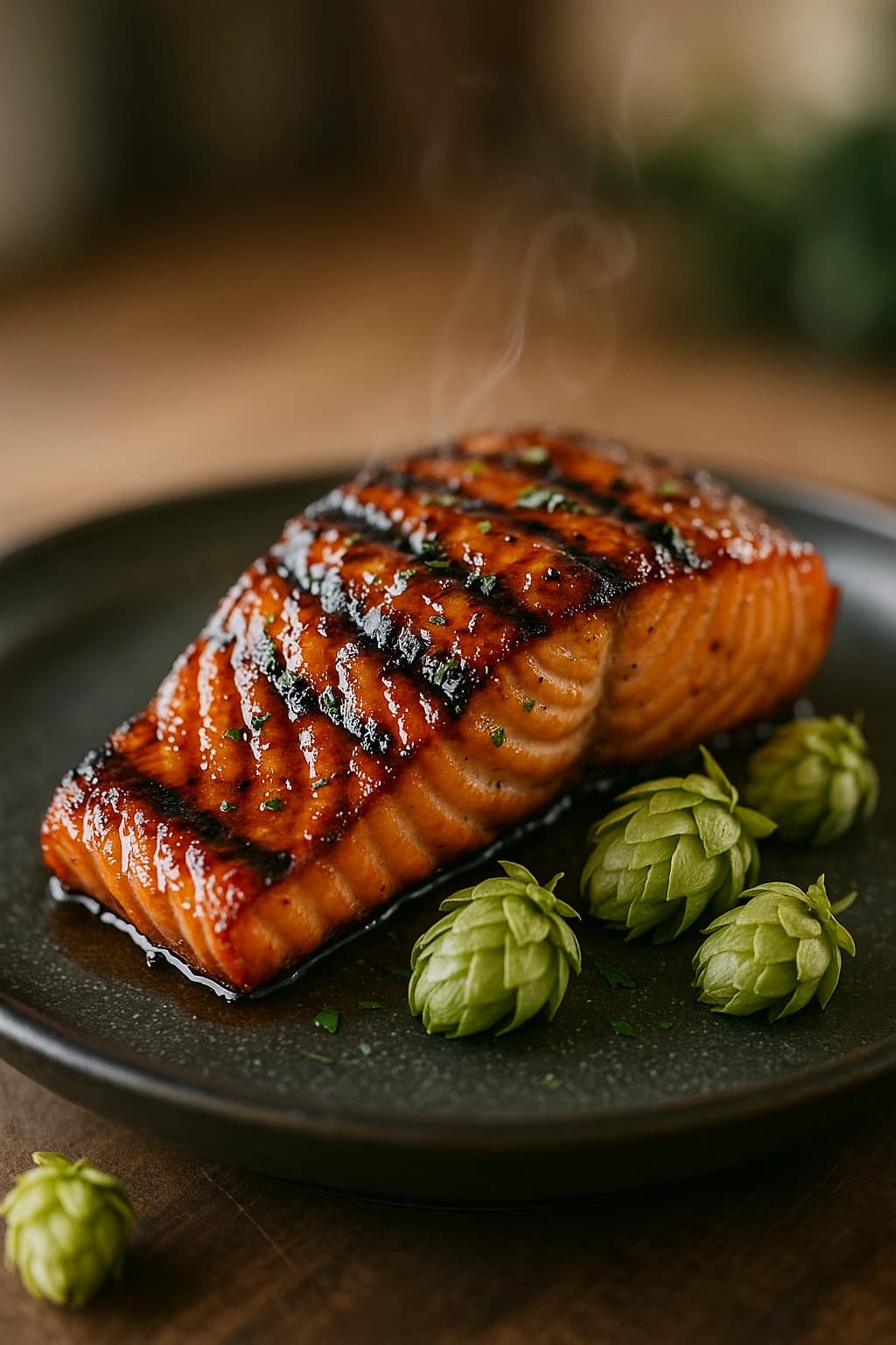 Saumon BBQ glacé à la bière IPA