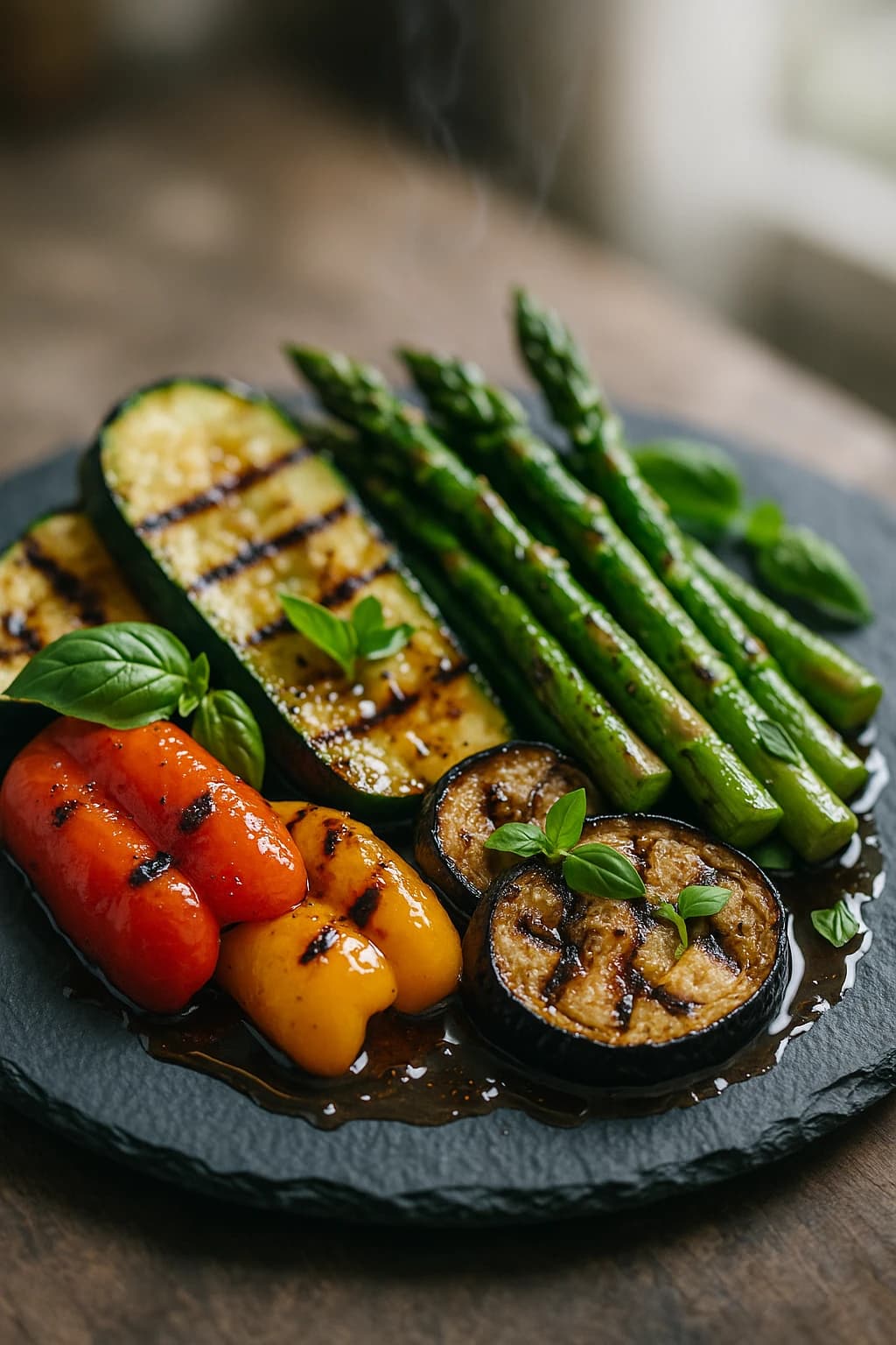 Grilled Vegetables with Honey and Balsamic