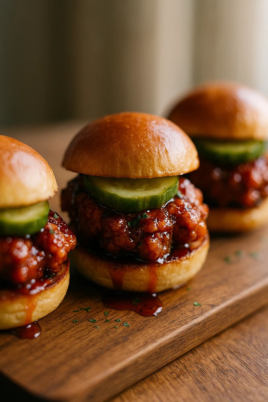 BBQ Honey Fried Chicken Sliders