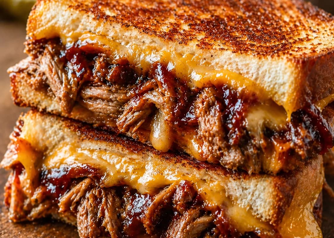 BBQ Pulled Pork Grilled Cheese