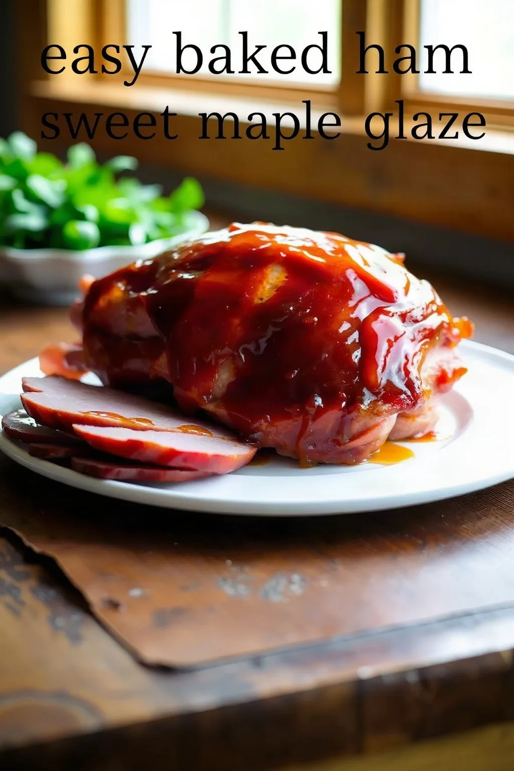 Jamón al Horno Fácil con Glaseado de Arce