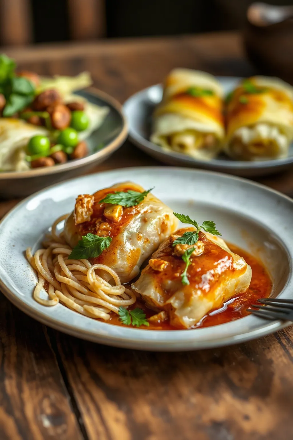 Lamb and Rice Stuffed Cabbage Rolls