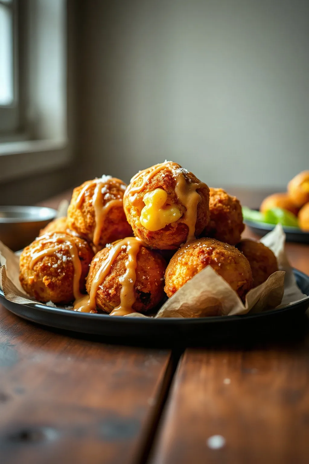 Bolitas de Macarrones con Queso Fritas