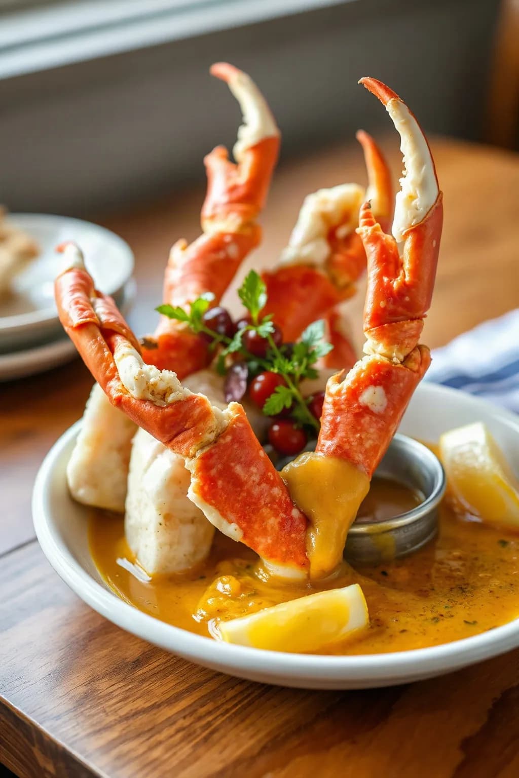 Crab Legs with Garlic Butter Sauce