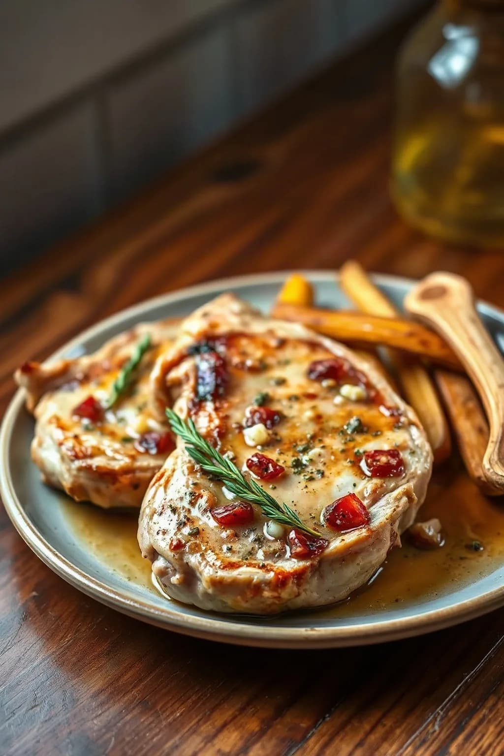 Garlic Seasoned Baked Pork Chops
