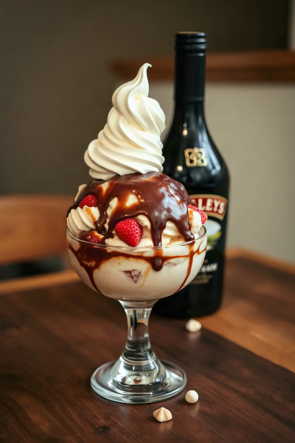 Indulgent Baileys Ice Cream Sundae