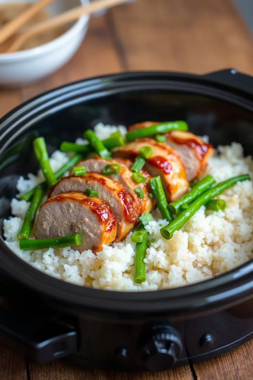 Slow Cooker Teriyaki Pork Tenderloin