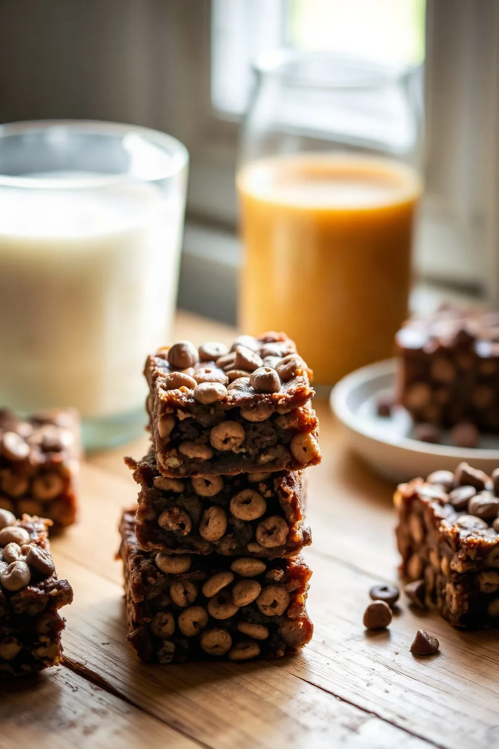 Delicious Chocolate Cereal Breakfast Bars