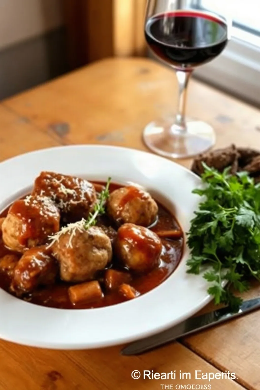 Ragout de Pattes de Cochon Pork Shank and Meatball Stew