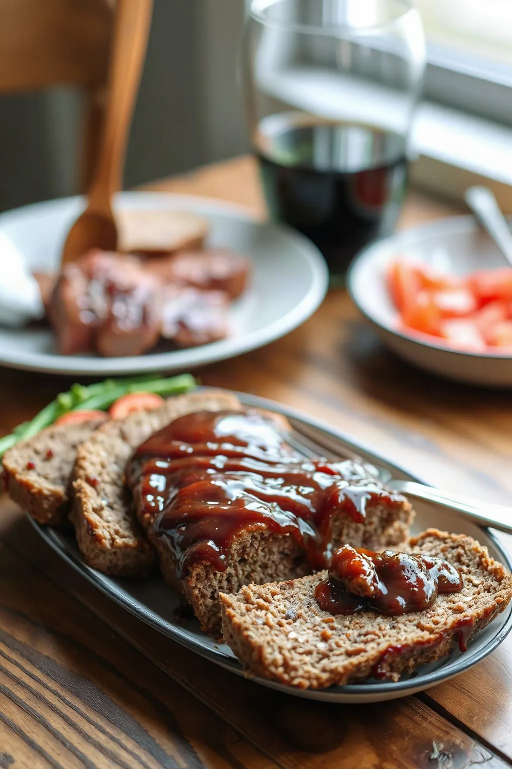 Délicieux pain de viande avec glaçage savoureux