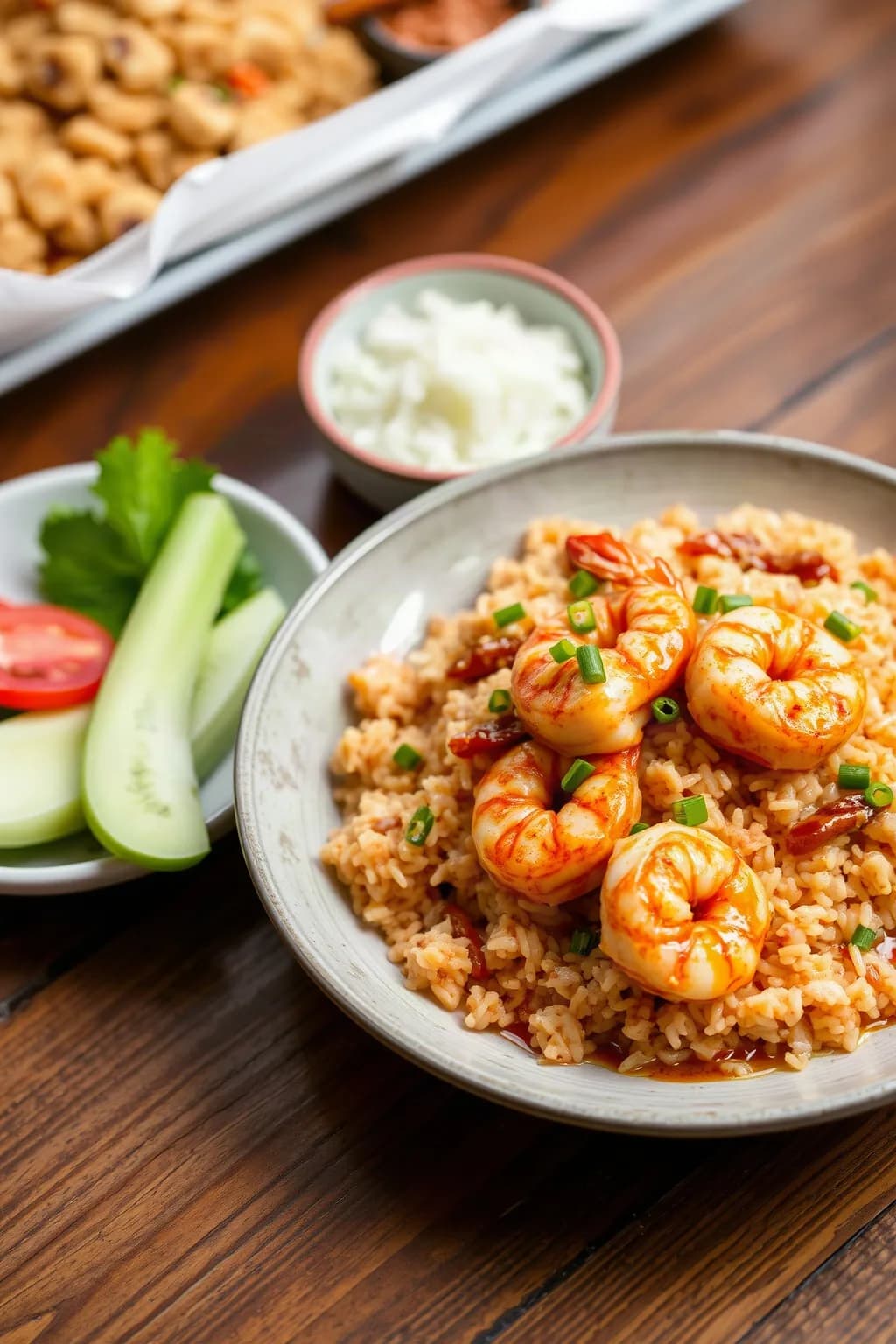Dynamite Rice with Spicy Shrimp