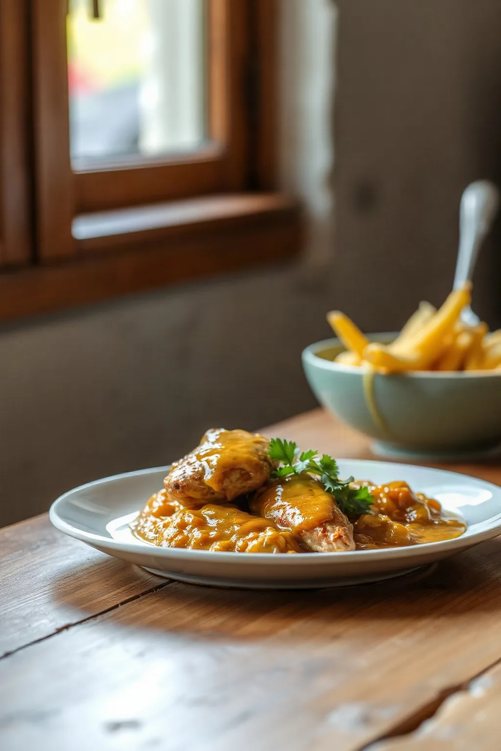 Pollo al Curry con Jarabe de Arce