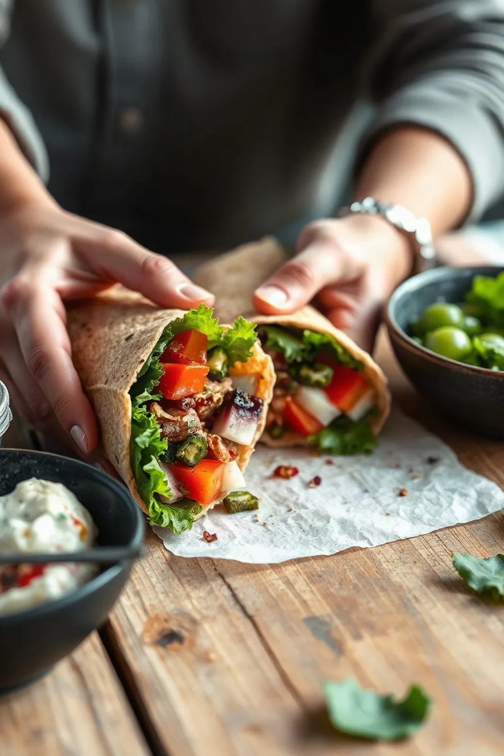 Easy Homemade Whole Wheat Wraps