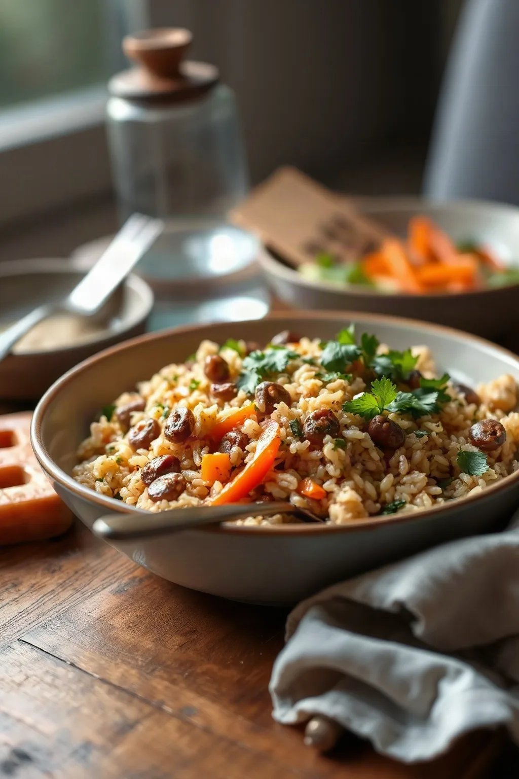 Pilaf de Arroz Salvaje y Arroz Integral