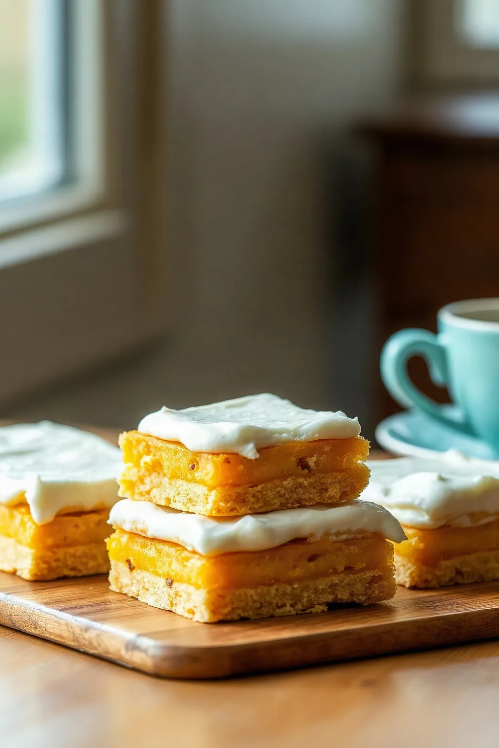Delicious Passion Bars with Creamy Coconut Frosting