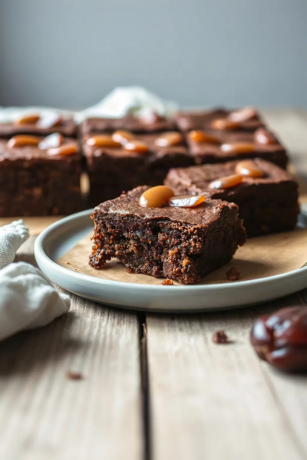 Brownies aux dattes à faible teneur en sucre