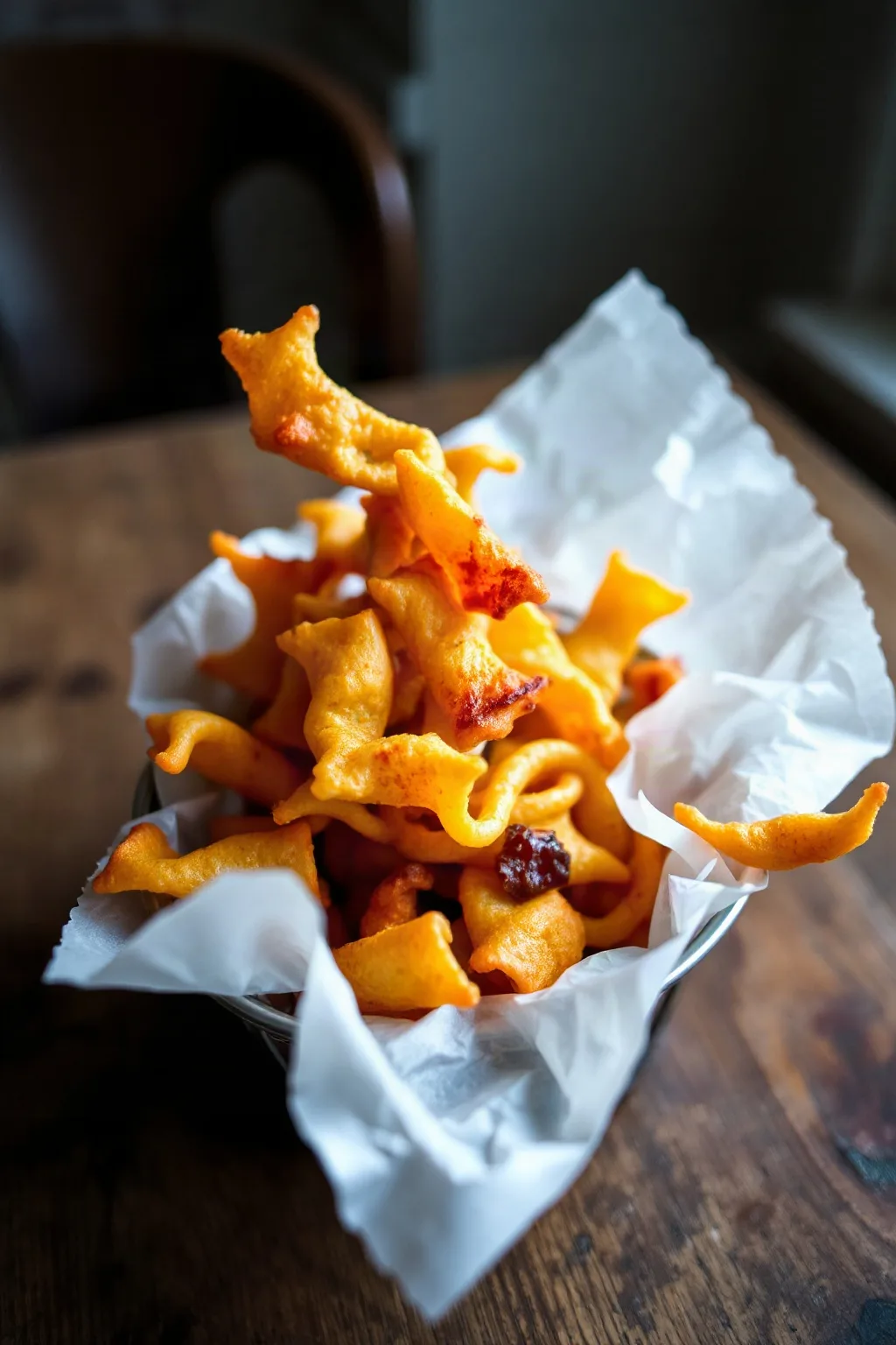 Chips de Pasta Crujientes en Freidora de Aire