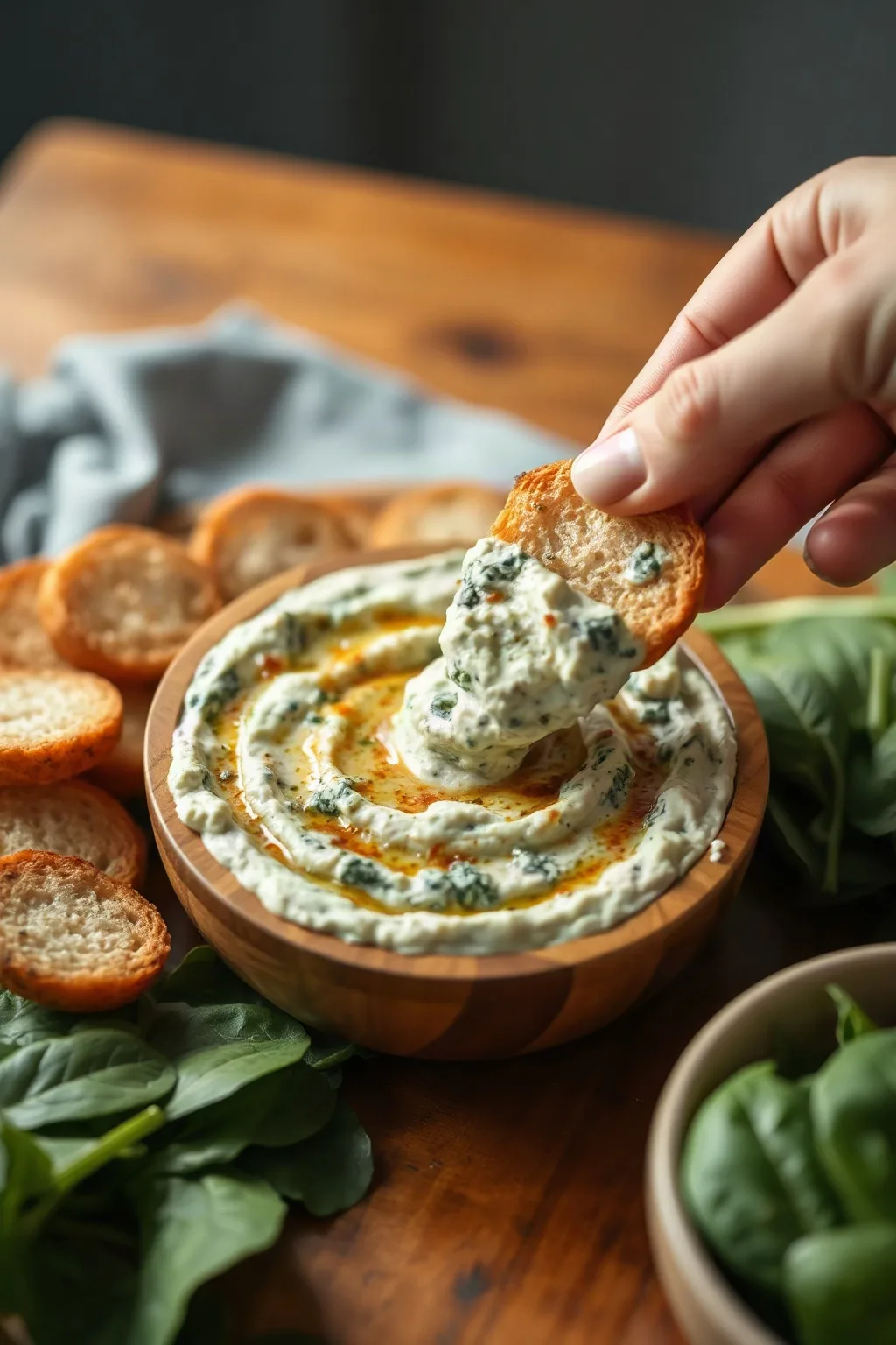 El Mejor Dip de Espinacas