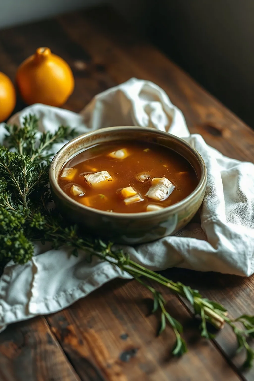 Rich Slow Cooker Chicken Bone Broth