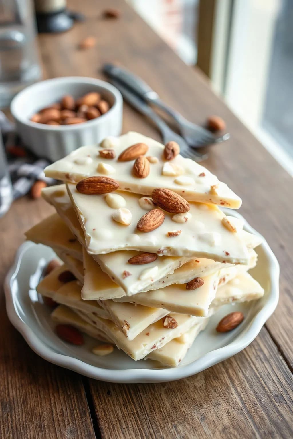 The Best White Chocolate Almond Bark