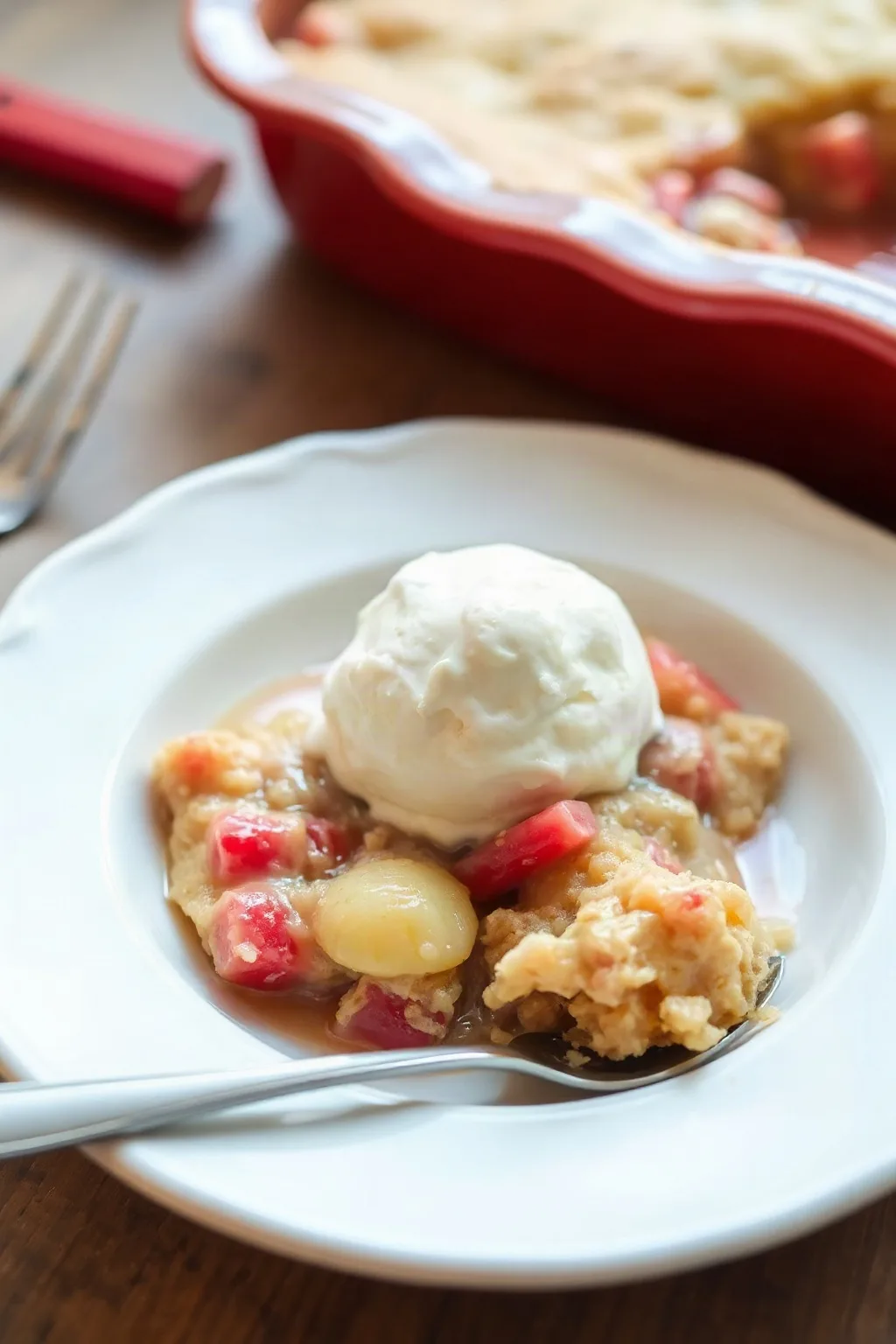Auntie Emily's Classic Rhubarb Pudding