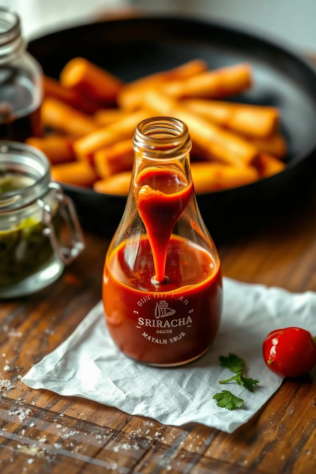 Sauce Sriracha Maison avec une Touche Canadienne
