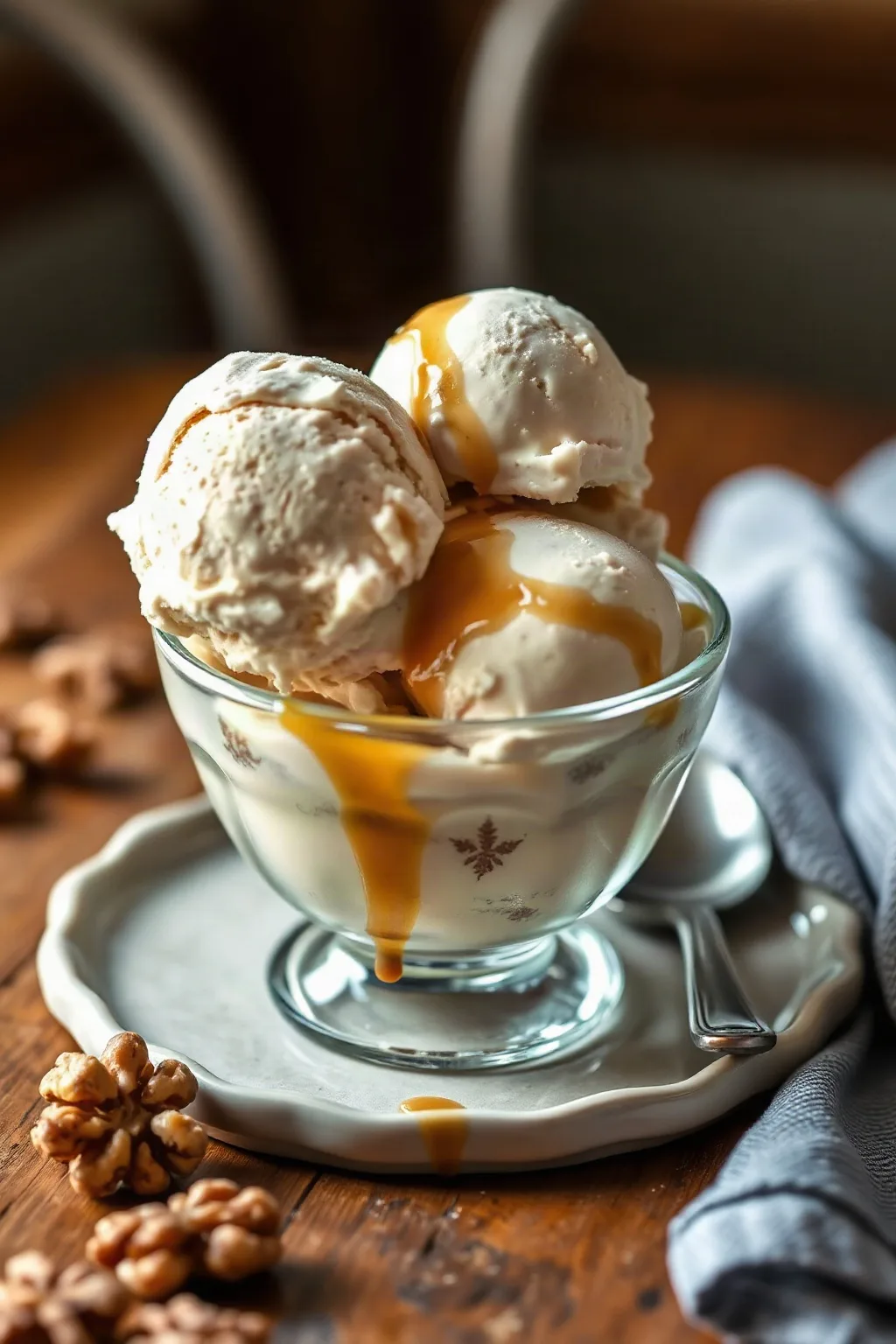 Creamy Maple Walnut Ice Cream