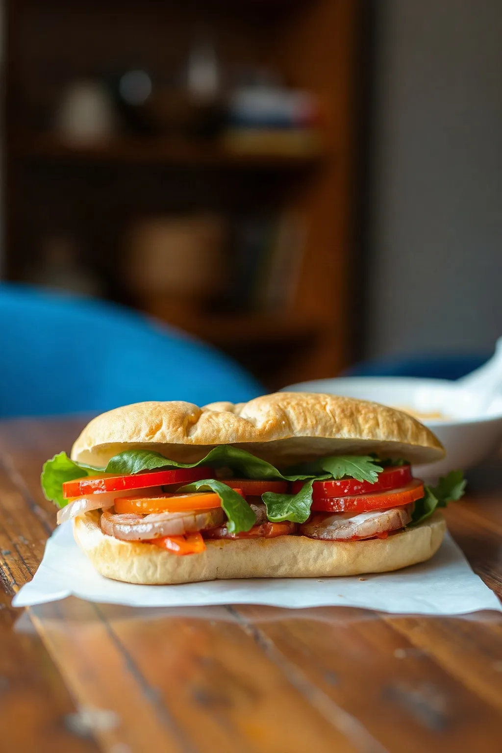 Authentic Vietnamese Banh Mi Sandwich
