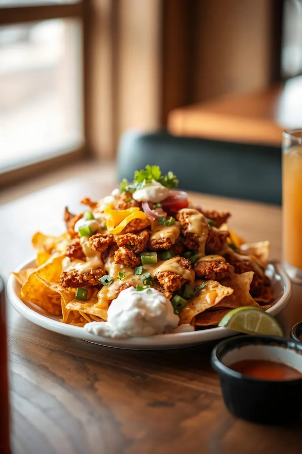Restaurant Style Chicken Nachos