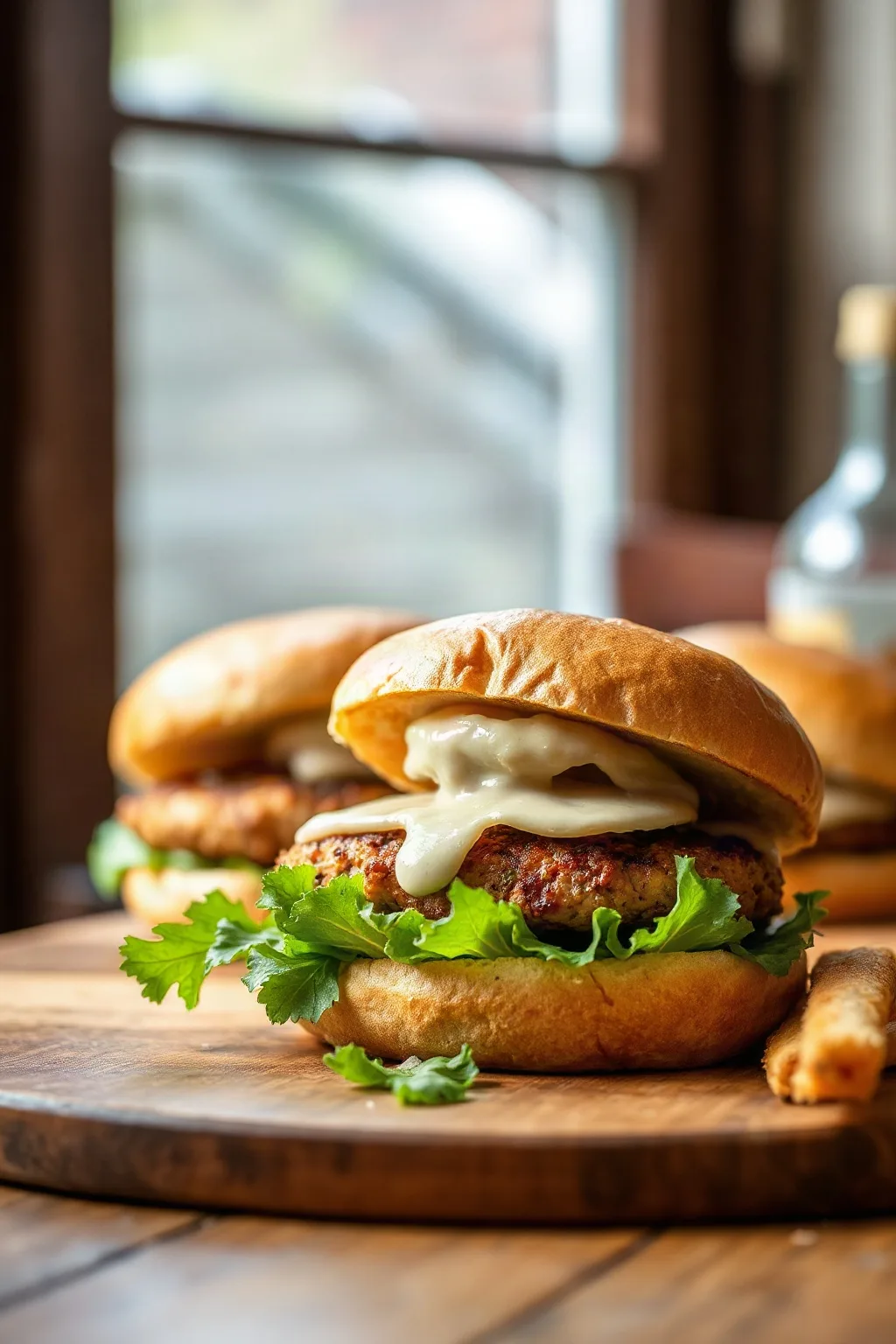 Jugosas Hamburguesas de Pollo de Natasha