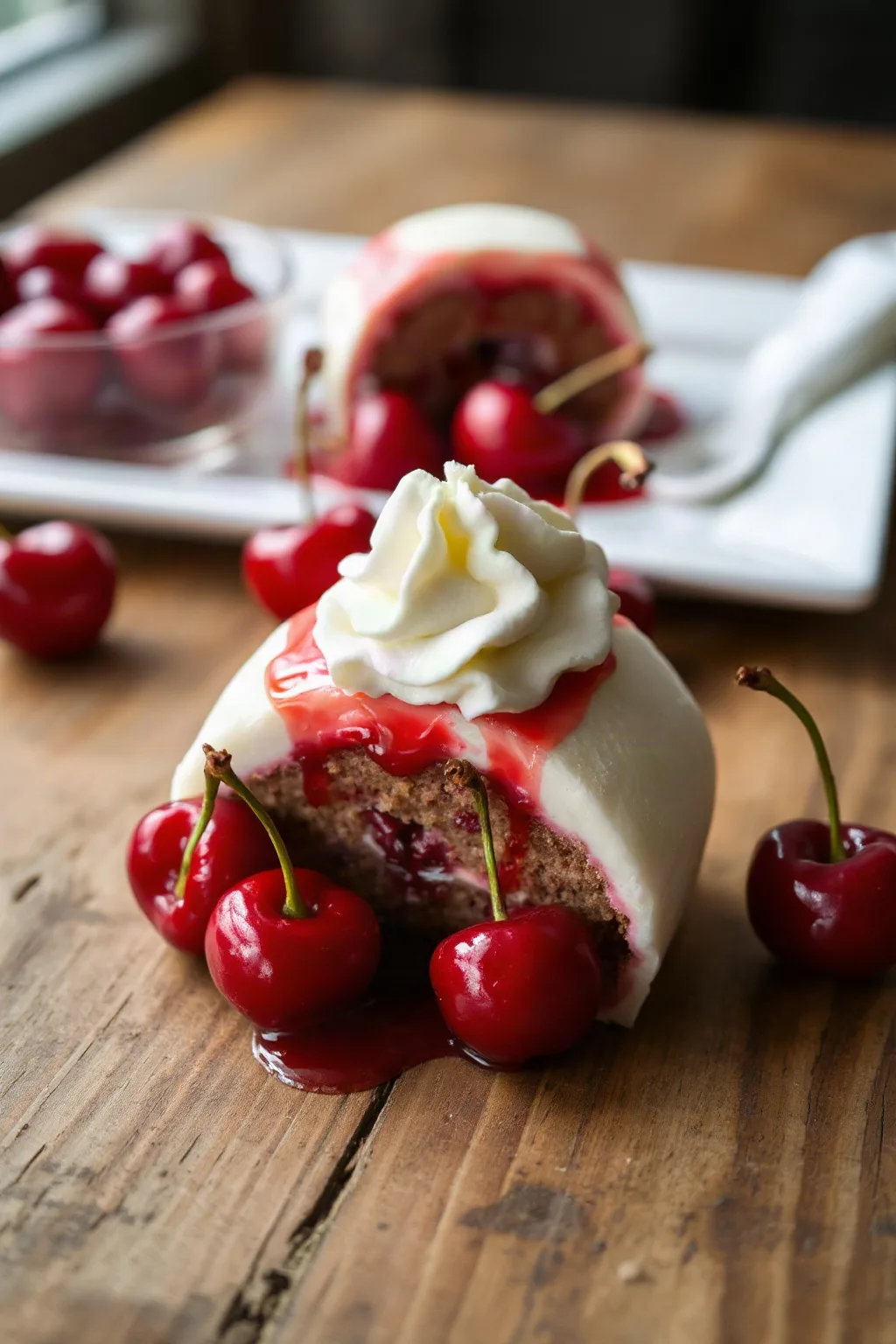Délice de Dessert Bombe aux Cerises