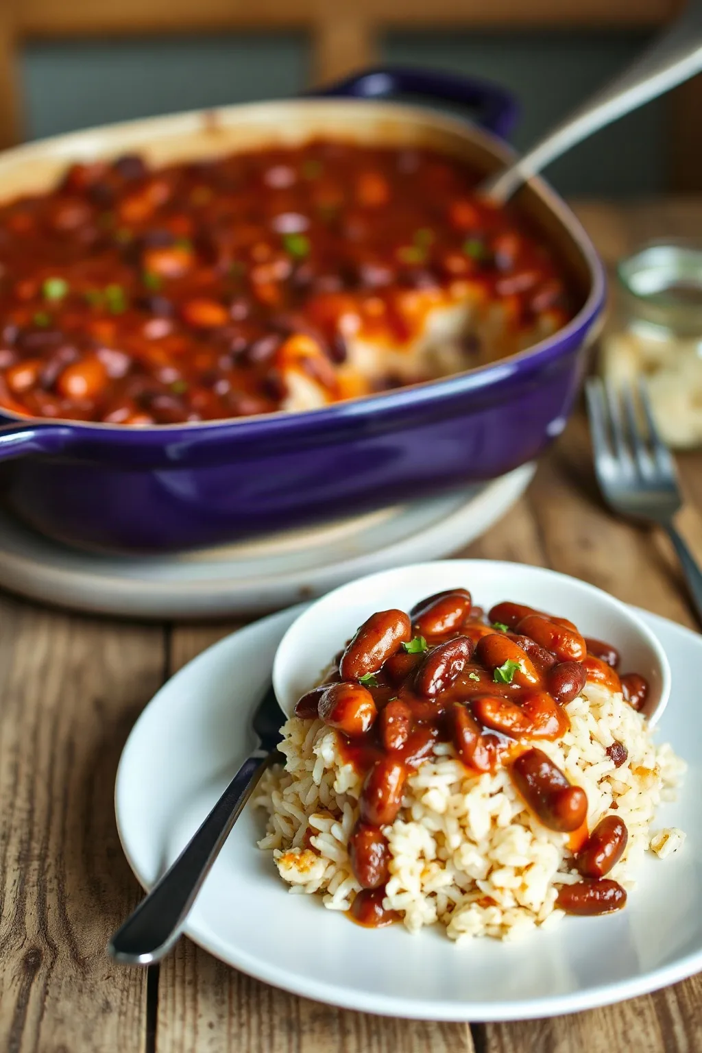El Mejor Arroz y Frijoles al Horno