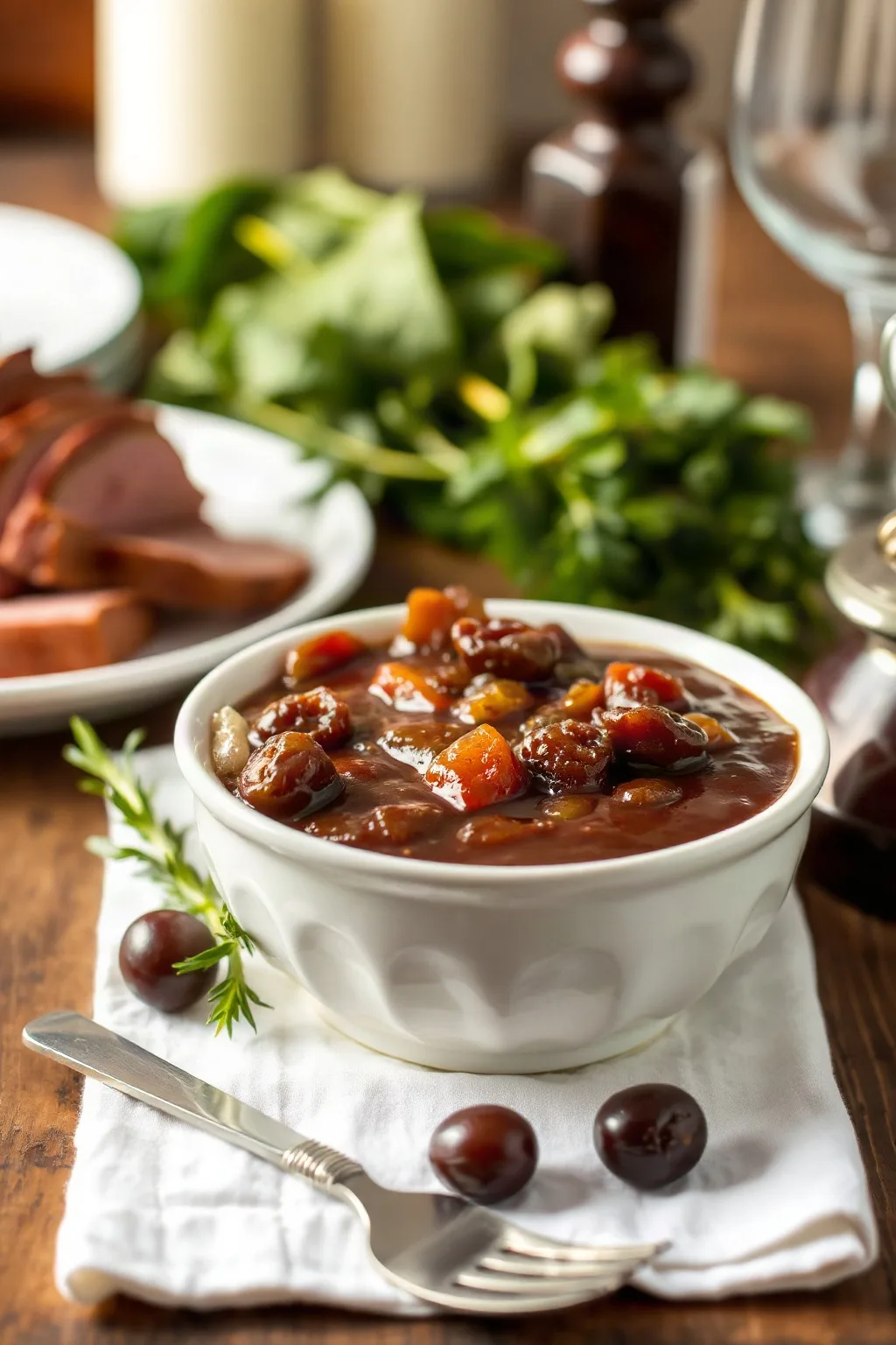 Salsa Fácil de Pasas para Jamón