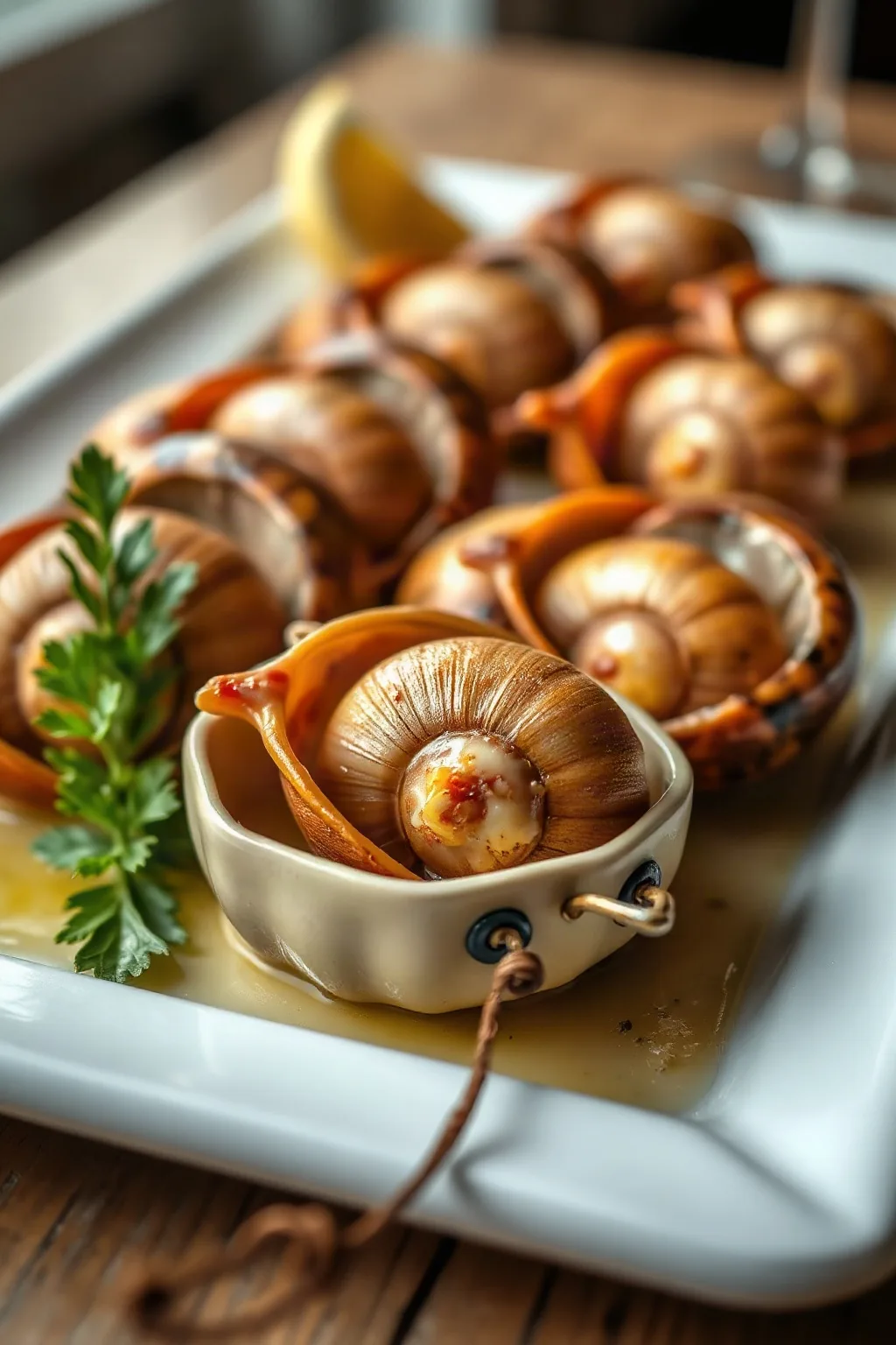 Classic Baked Escargot with Garlic Butter