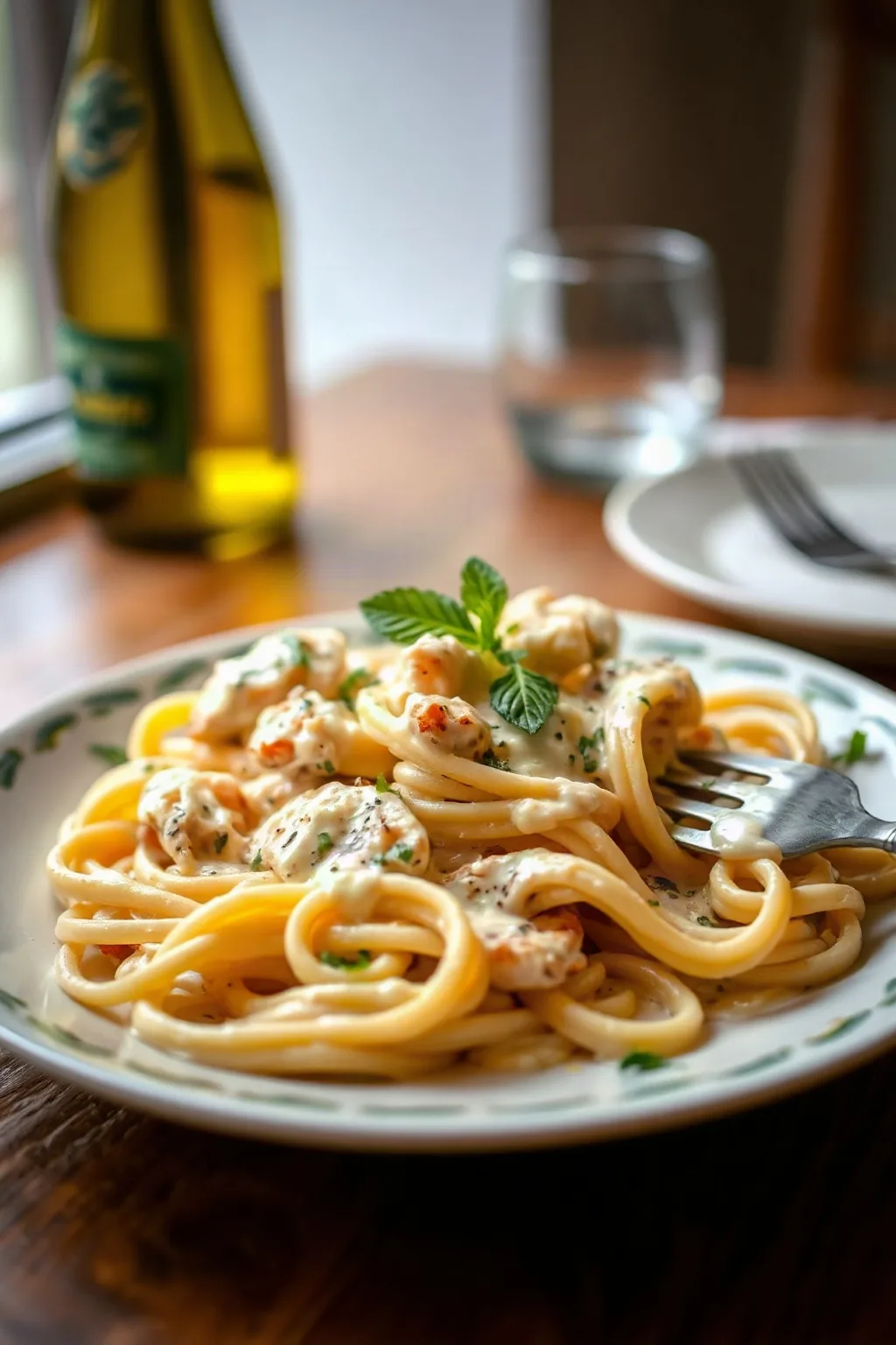 Fettuccine Alfredo au Poulet Crémeux