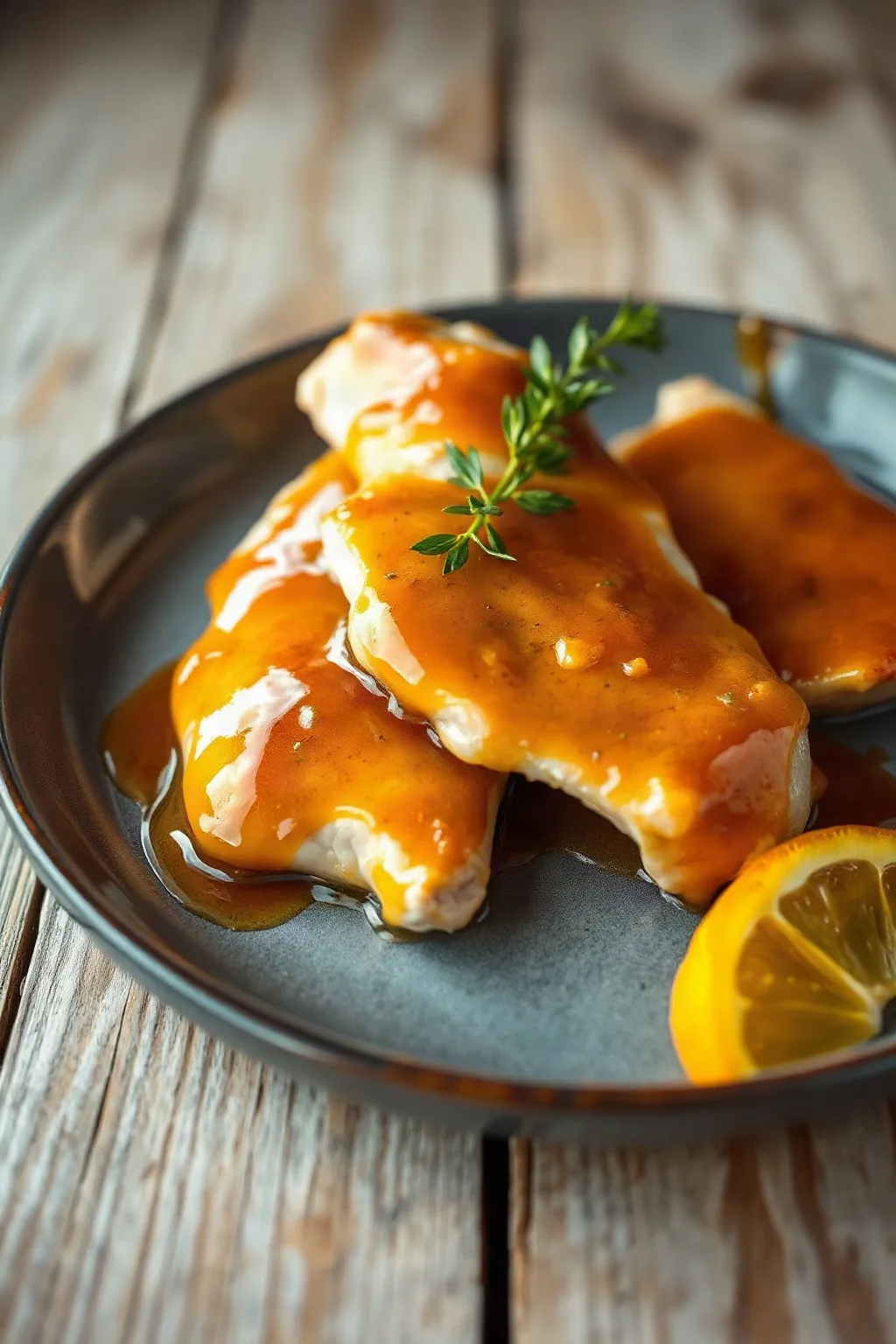 Poitrines d'Oie Sauvage à la Glace à l'Orange